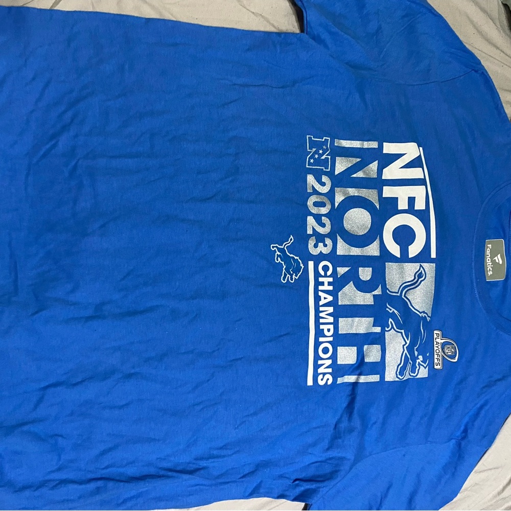 Blue NFC North 2023 Champions T-Shirt